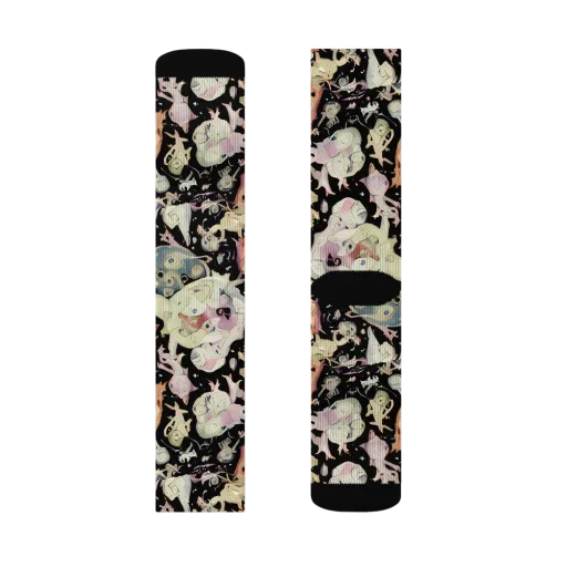 Dream Frog Parade on a Socks