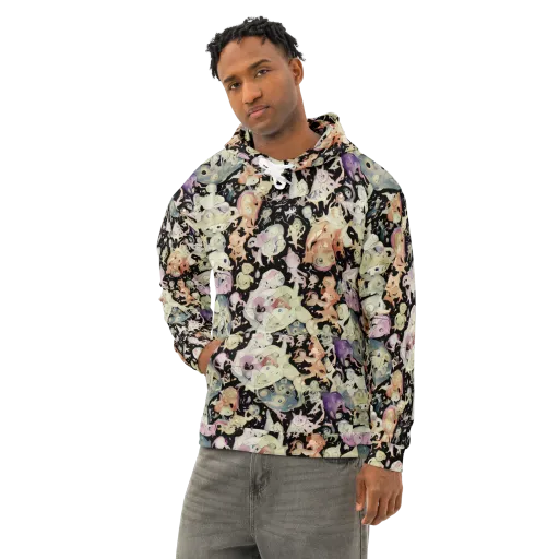 Dream Frog Parade on a Cotton Hoodie