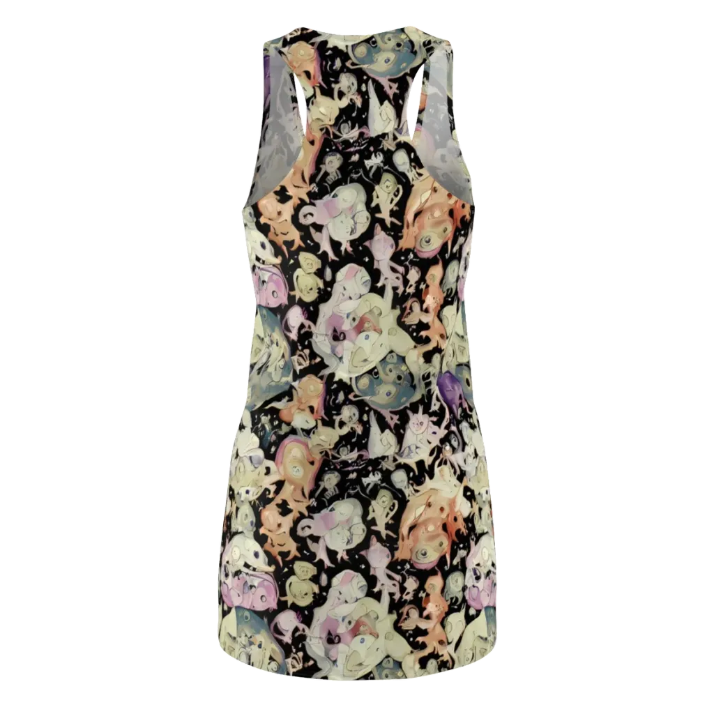 Dream Frog Parade on Racerback Dress — Back