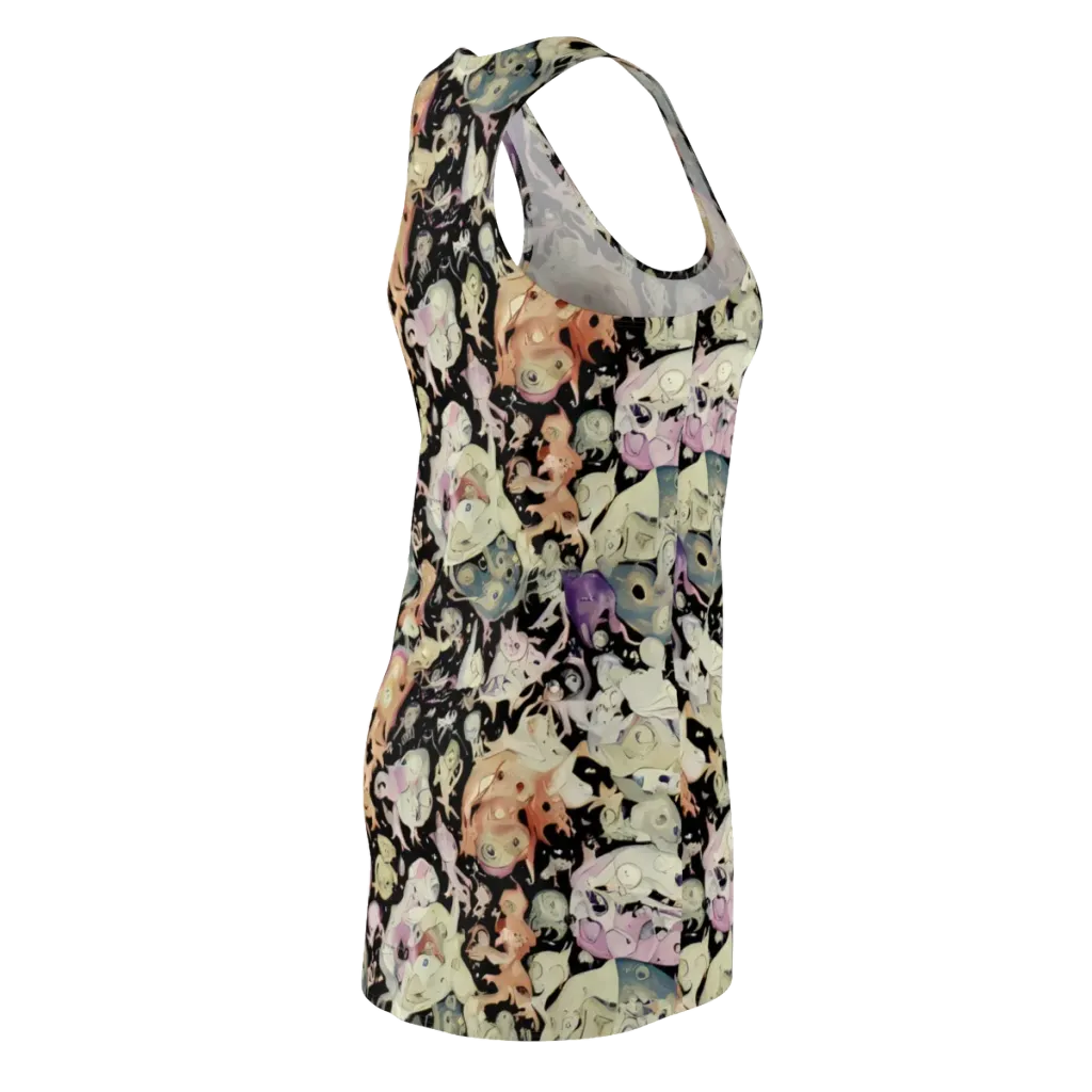 Dream Frog Parade on Racerback Dress — Back Side