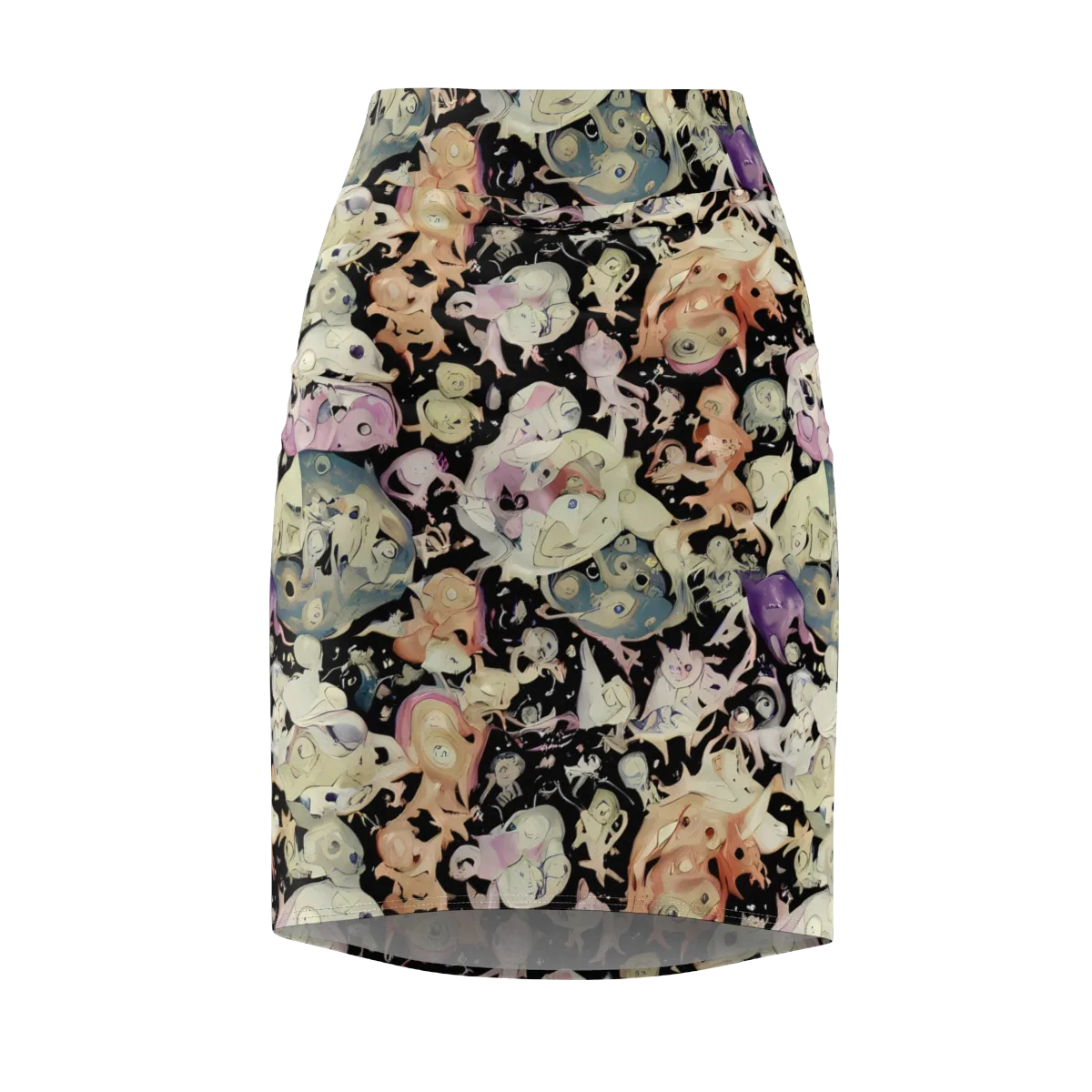 Dream Frog Parade on Pencil Skirt — Front