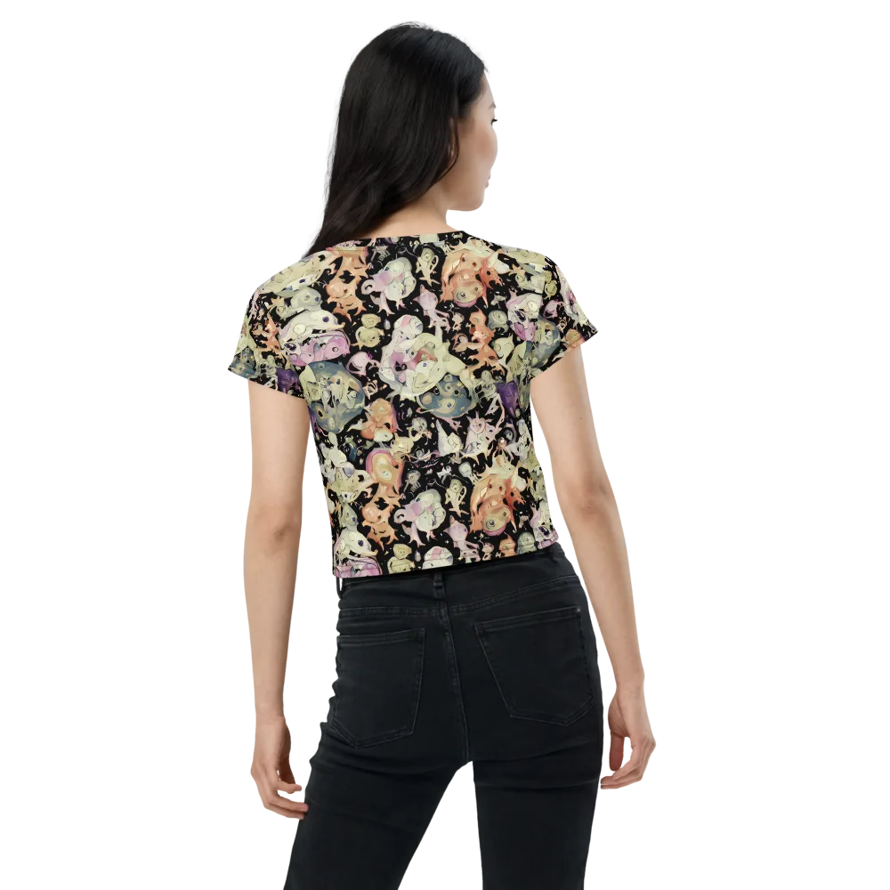 Dream Frog Parade on Crop Tee — Back