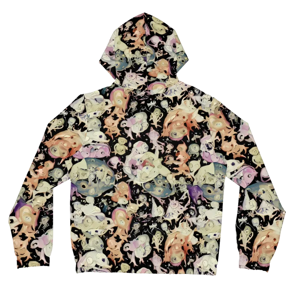 Dream Frog Parade on Women's Full-Zip Hoodie — Back