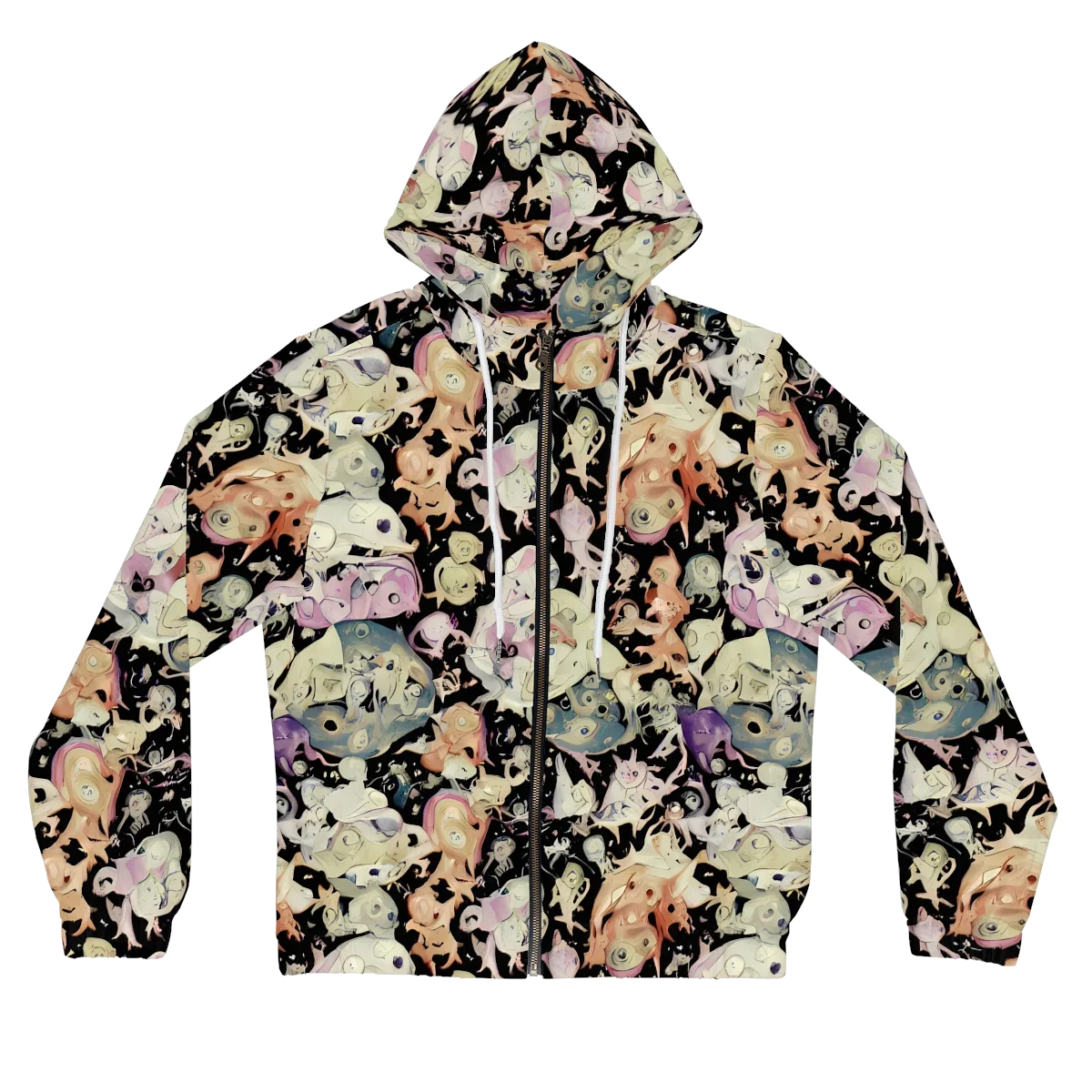 Dream Frog Parade on Women's Full-Zip Hoodie — Front