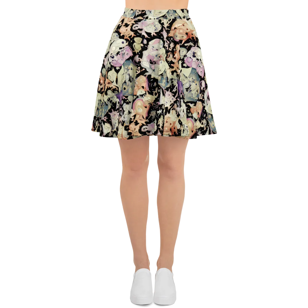 Dream Frog Parade on Skater Skirt — Front