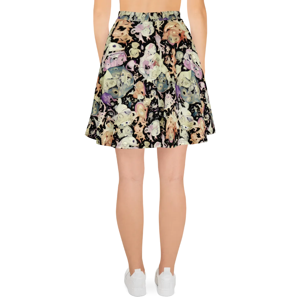 Dream Frog Parade on Skater Skirt — Back