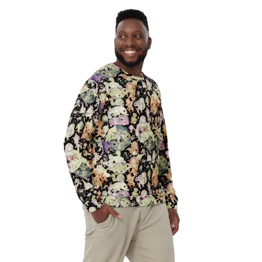Dream Frog Parade on a Sweatshirt