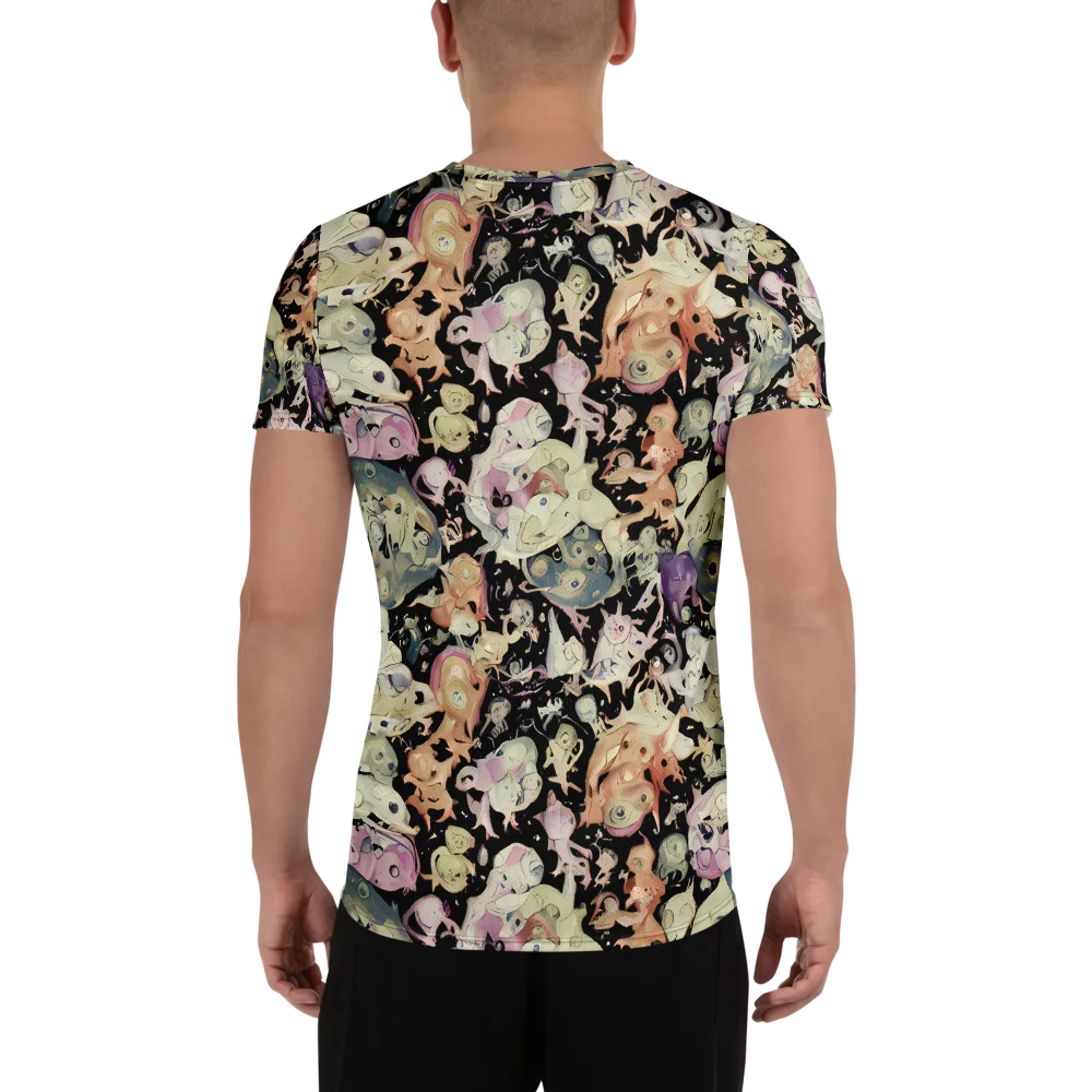 Dream Frog Parade on Men's Athletic T-Shirt — Back
