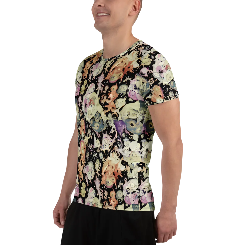Dream Frog Parade on Men's Athletic T-Shirt — Left