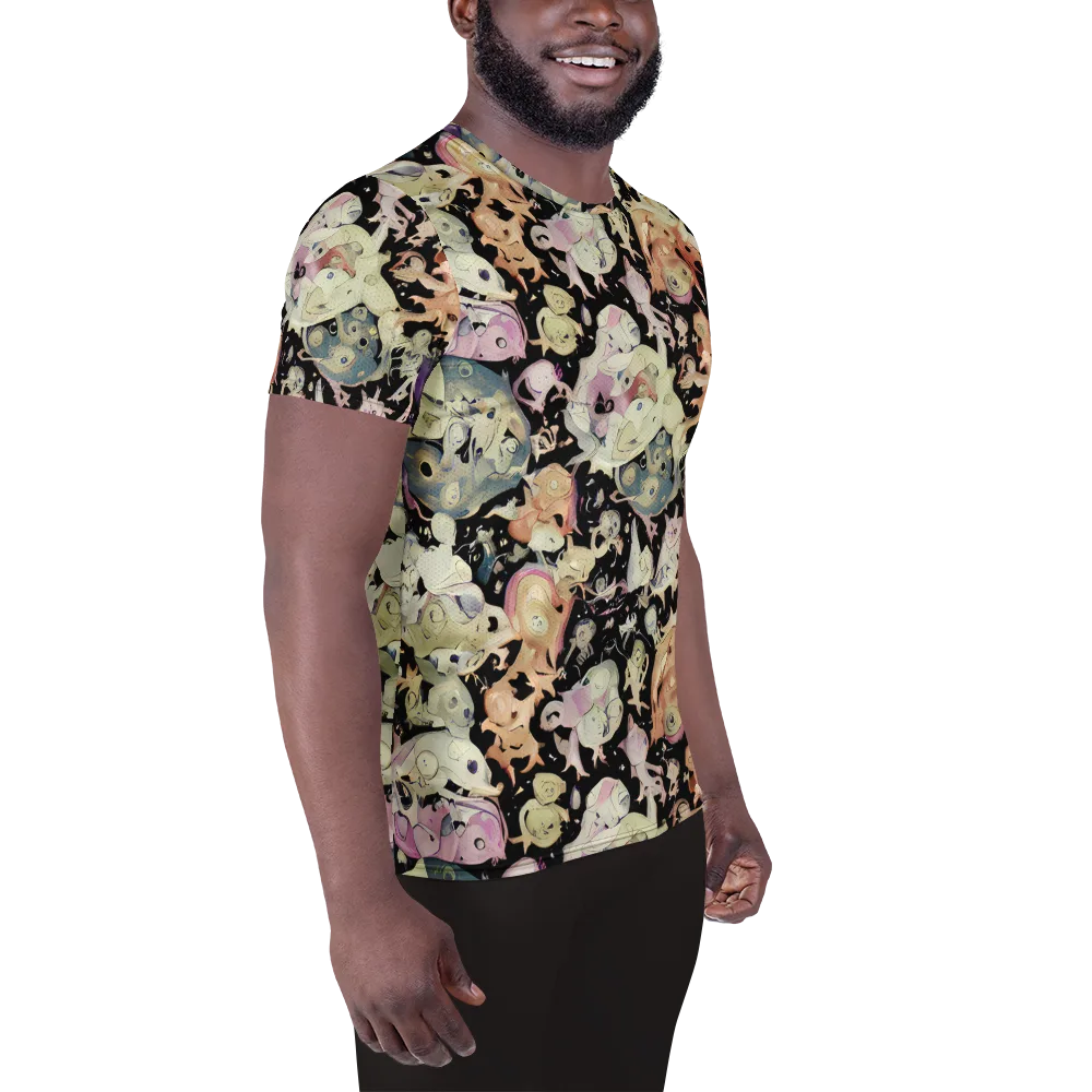 Dream Frog Parade on Men's Athletic T-Shirt — Right