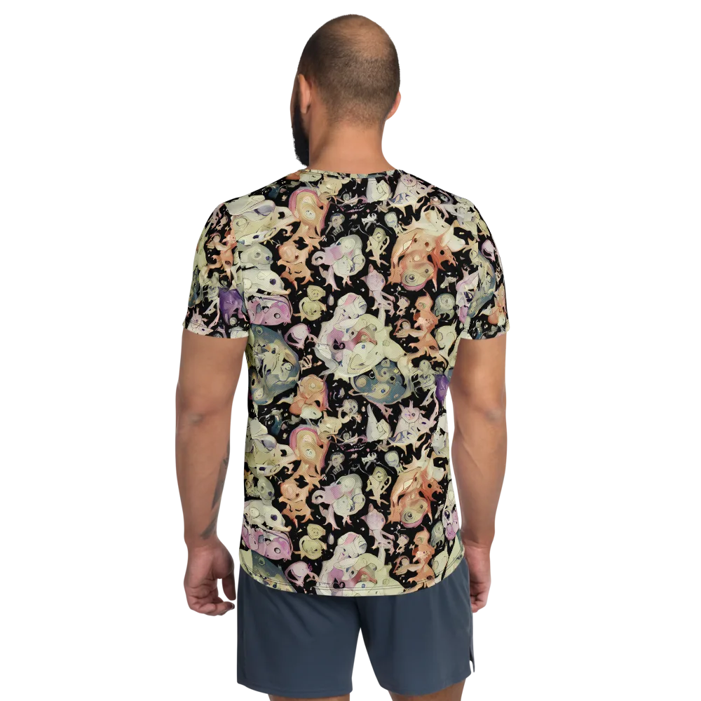 Dream Frog Parade on Men's Athletic T-Shirt — Back