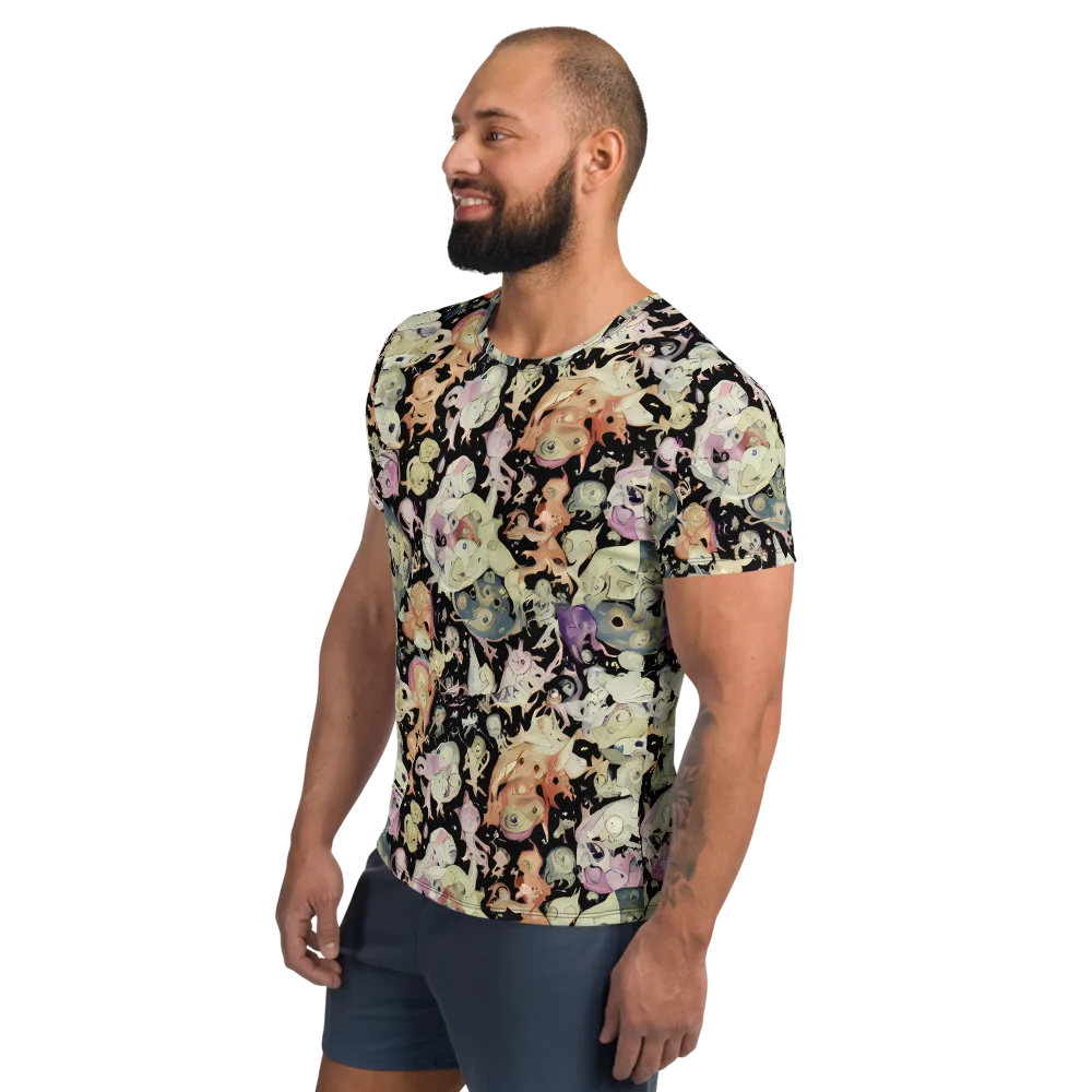 Dream Frog Parade on Men's Athletic T-Shirt — Left