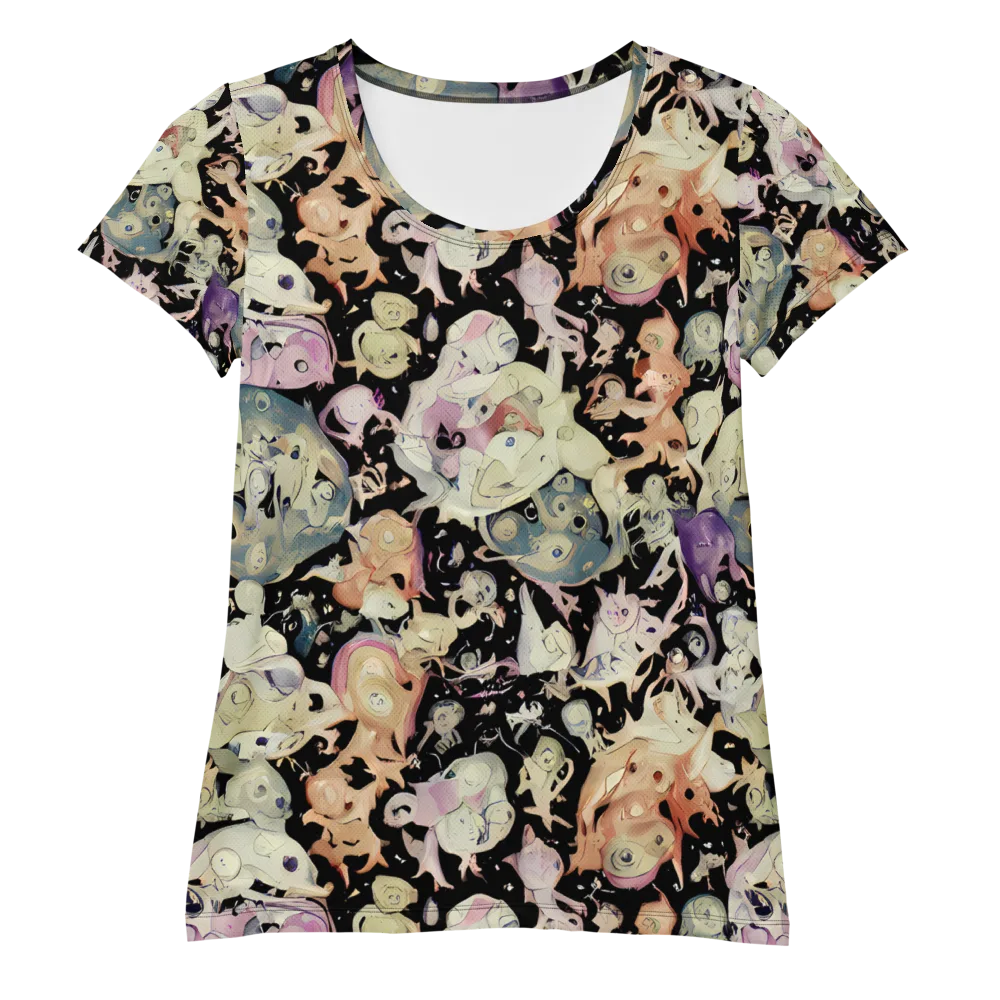 Dream Frog Parade on Women's Athletic T-Shirt — Front