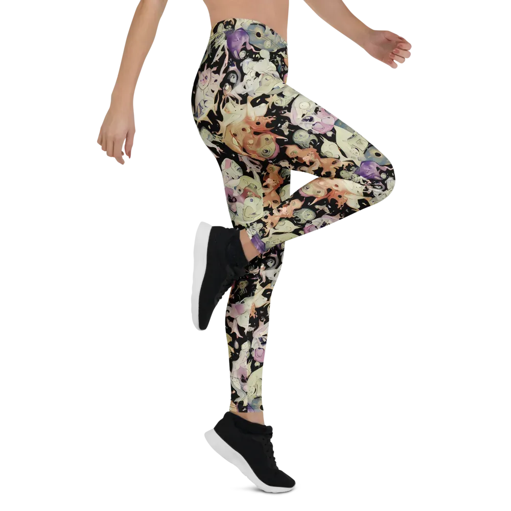Dream Frog Parade on Leggings — Right