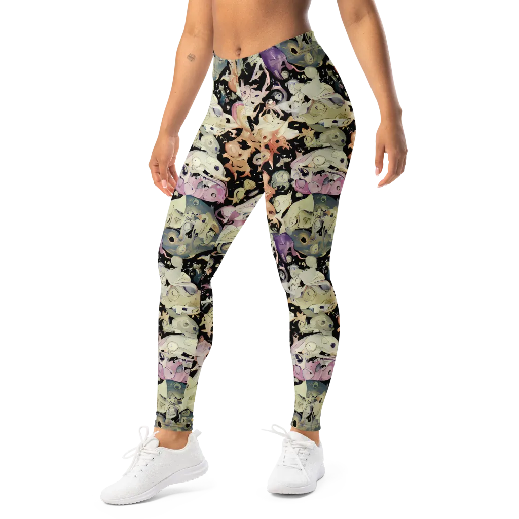 Dream Frog Parade on Leggings — Left Front