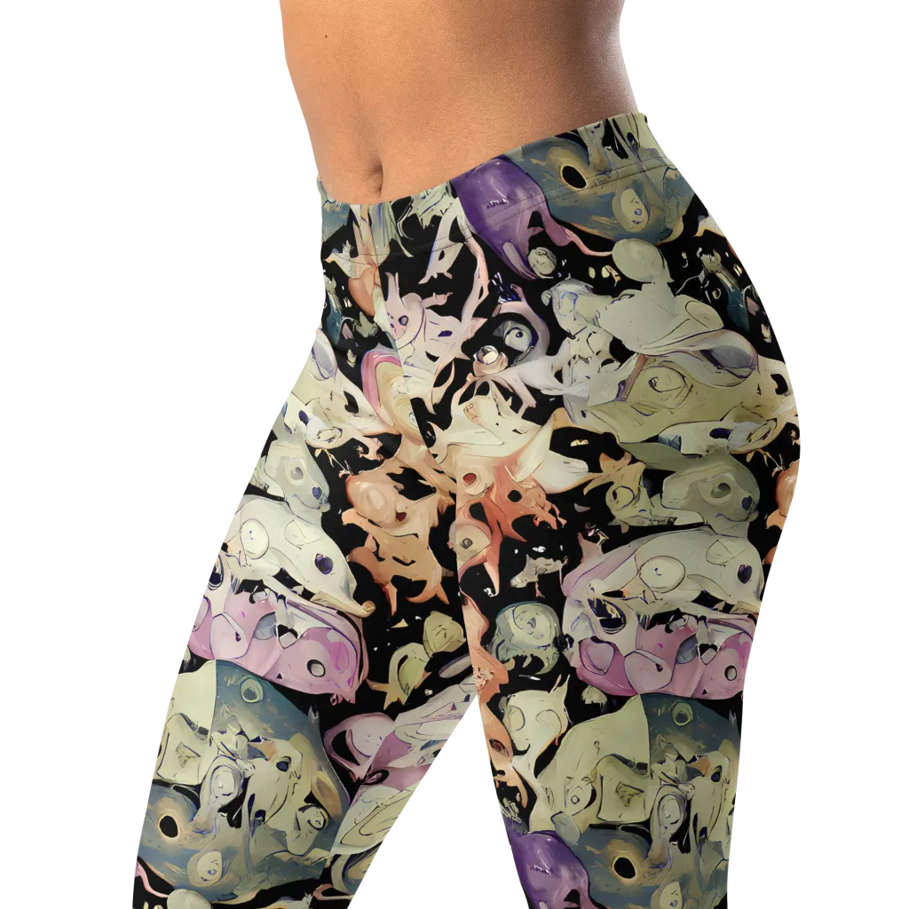 Dream Frog Parade on Leggings — Left Front