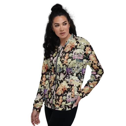 Dream Frog Parade on a Bomber Jacket