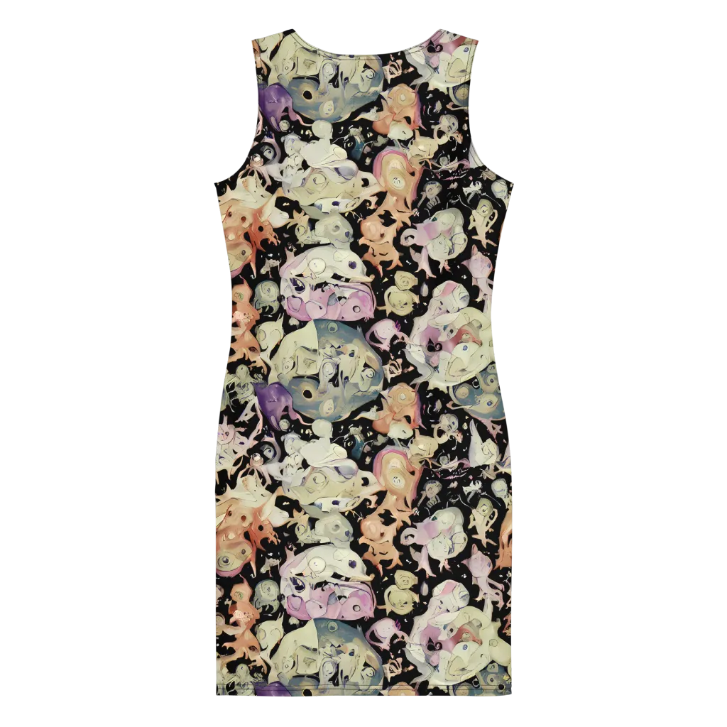 Dream Frog Parade on Bodycon Dress — Back