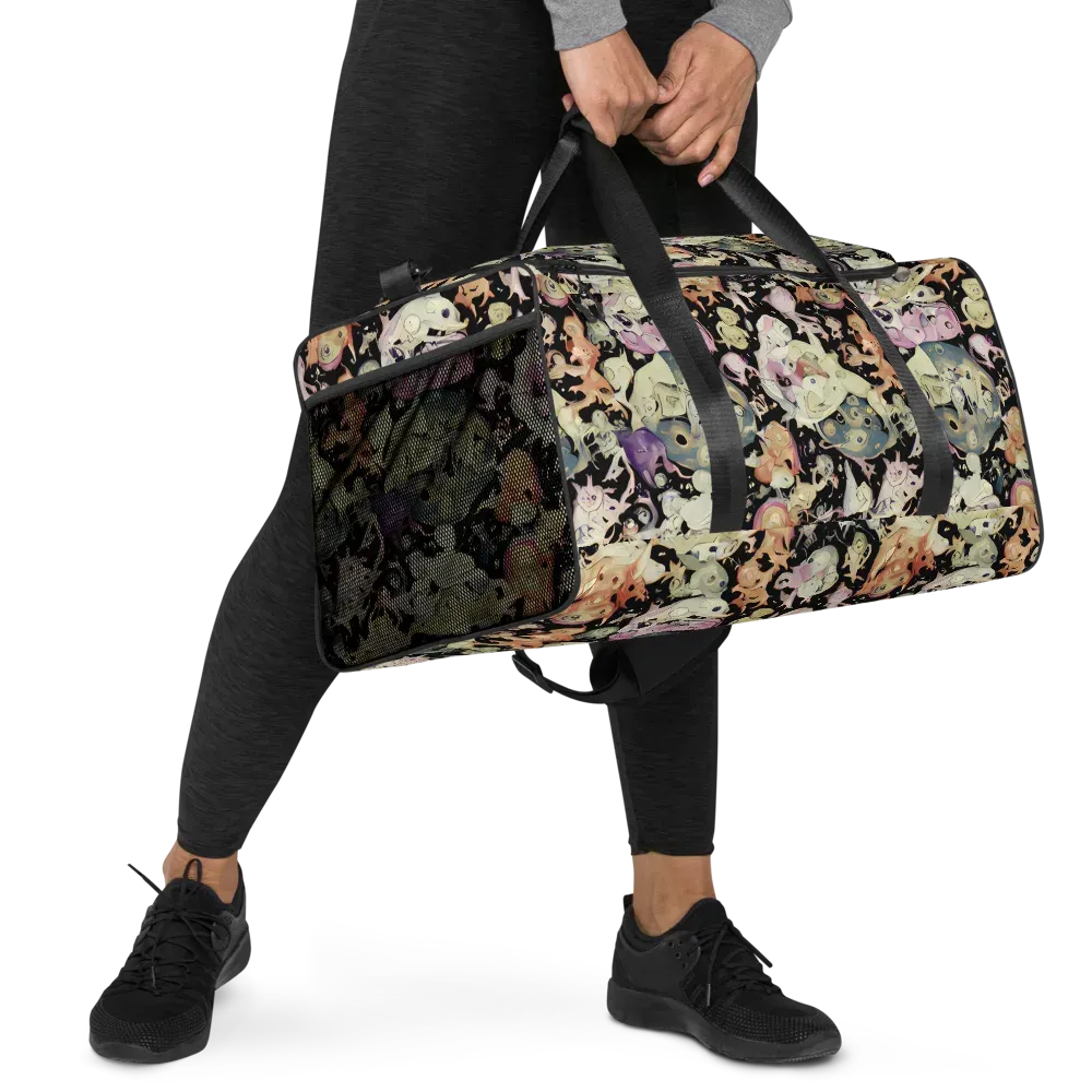 Dream Frog Parade on Duffle Bag — Right Front