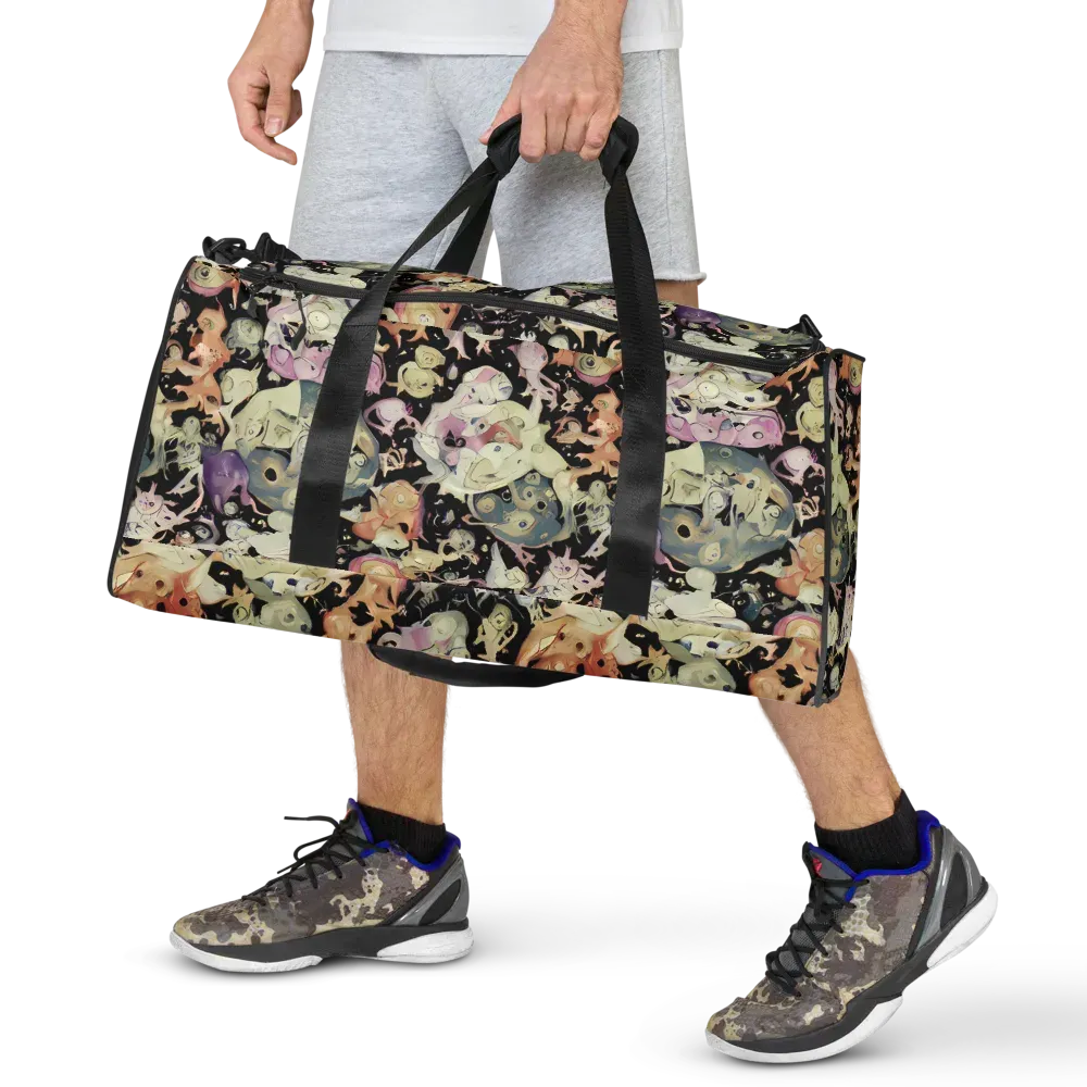 Dream Frog Parade on Duffle Bag — Front