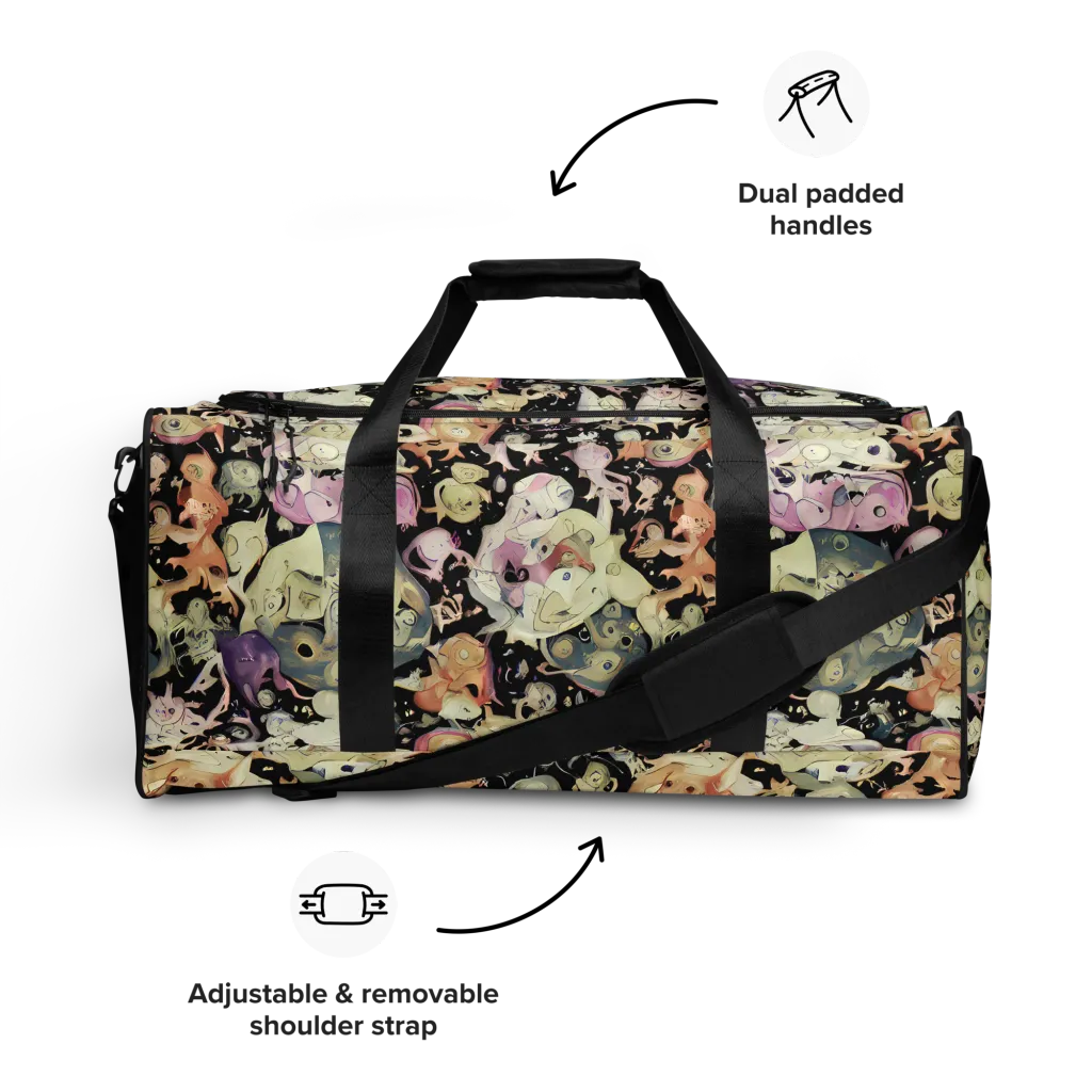 Dream Frog Parade on Duffle Bag — Front