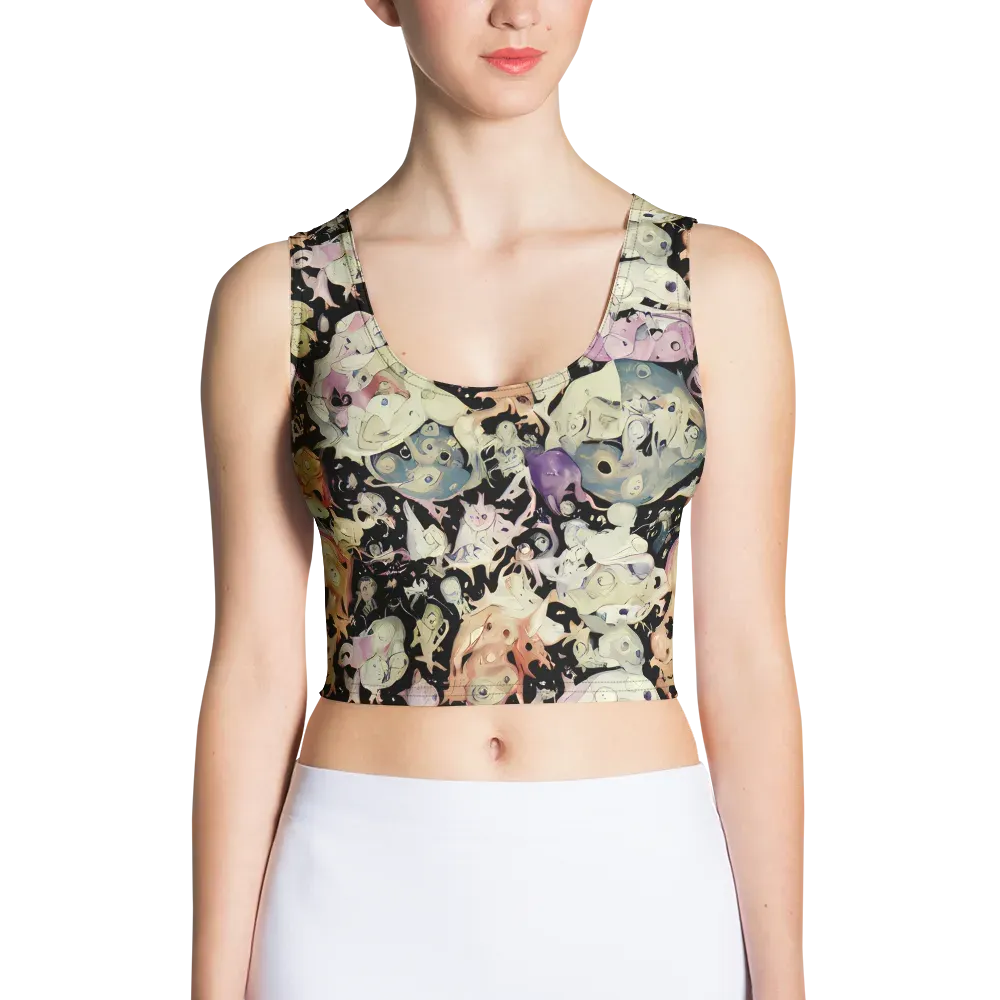 Dream Frog Parade on Crop Top — Front