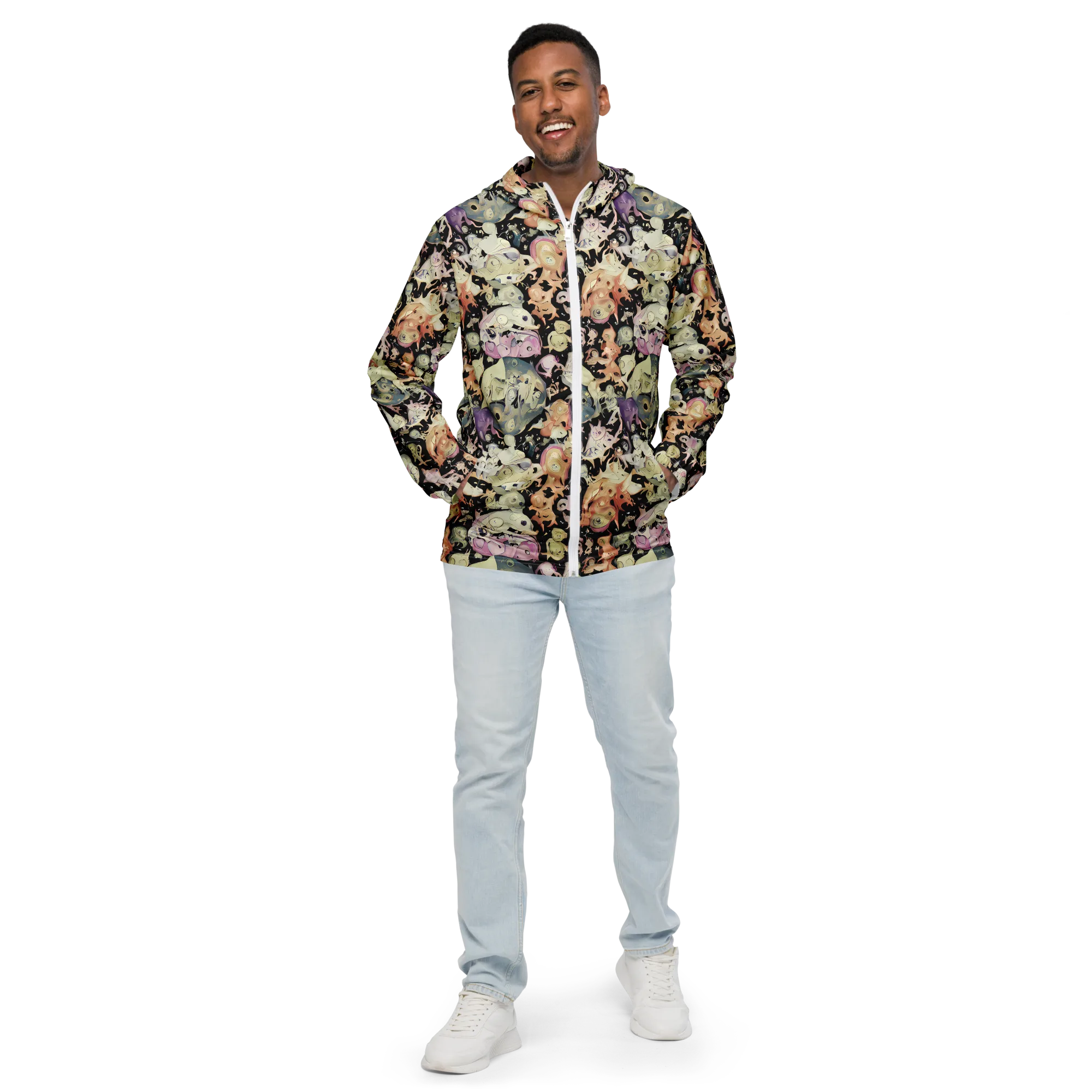 Dream Frog Parade on Men's Windbreaker — Front