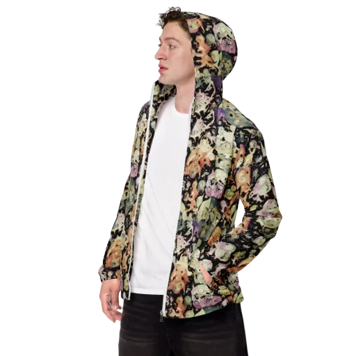 Dream Frog Parade on a Men's Windbreaker
