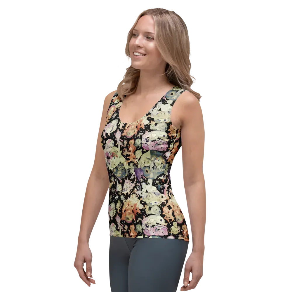 Dream Frog Parade on Women's Tank Top — Left Front