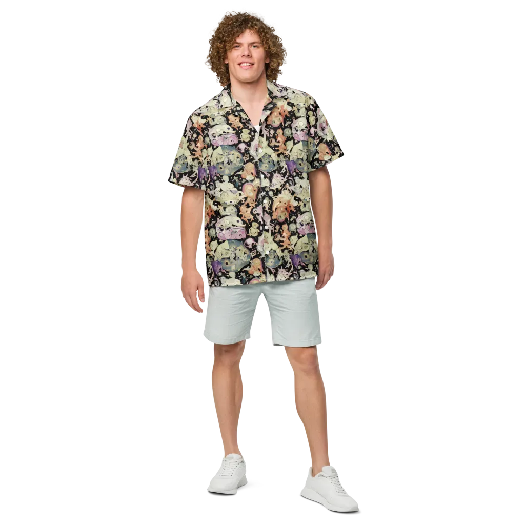 Dream Frog Parade on Button Shirt — Front