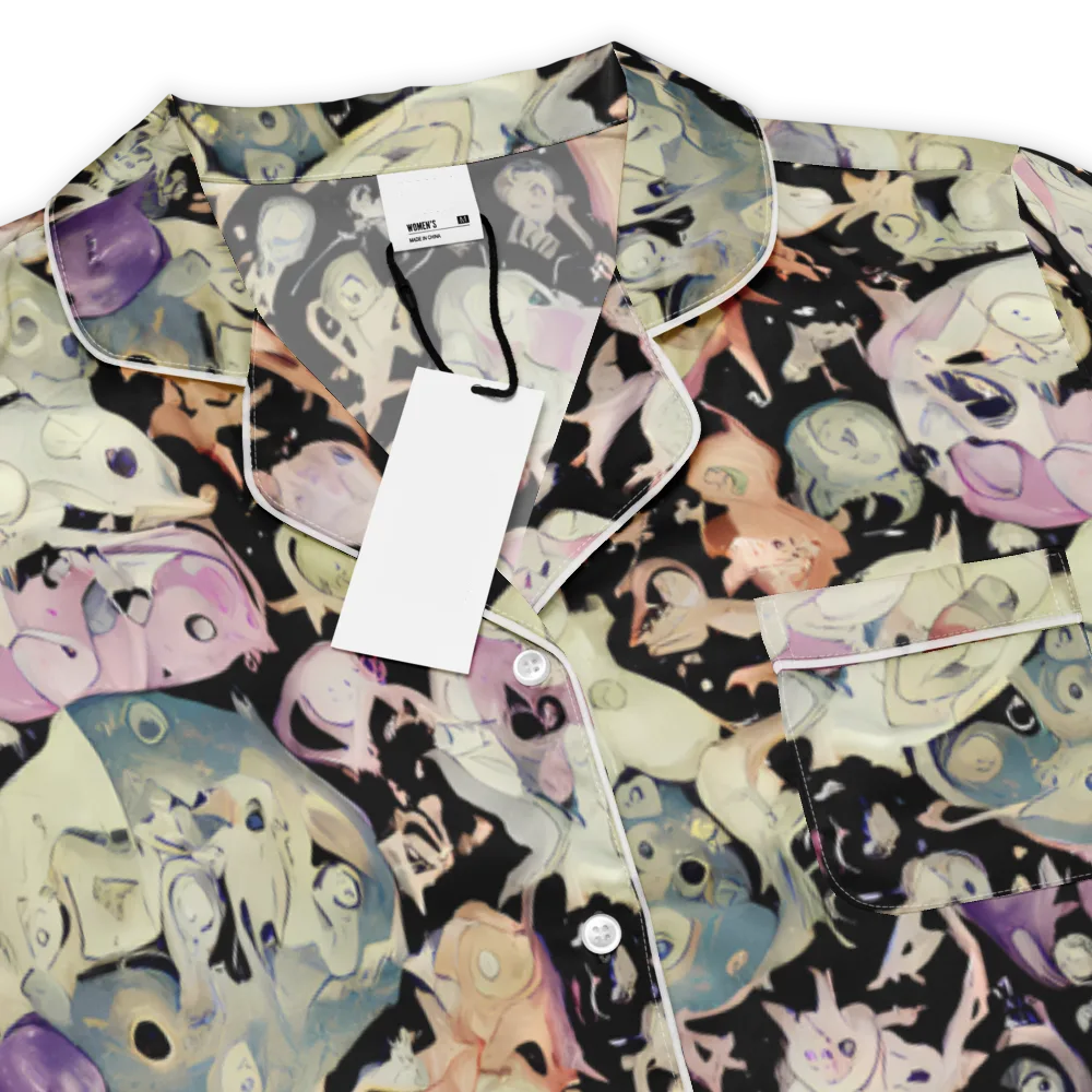 Dream Frog Parade on Women's Short Sleeve Pajama Top — Product details