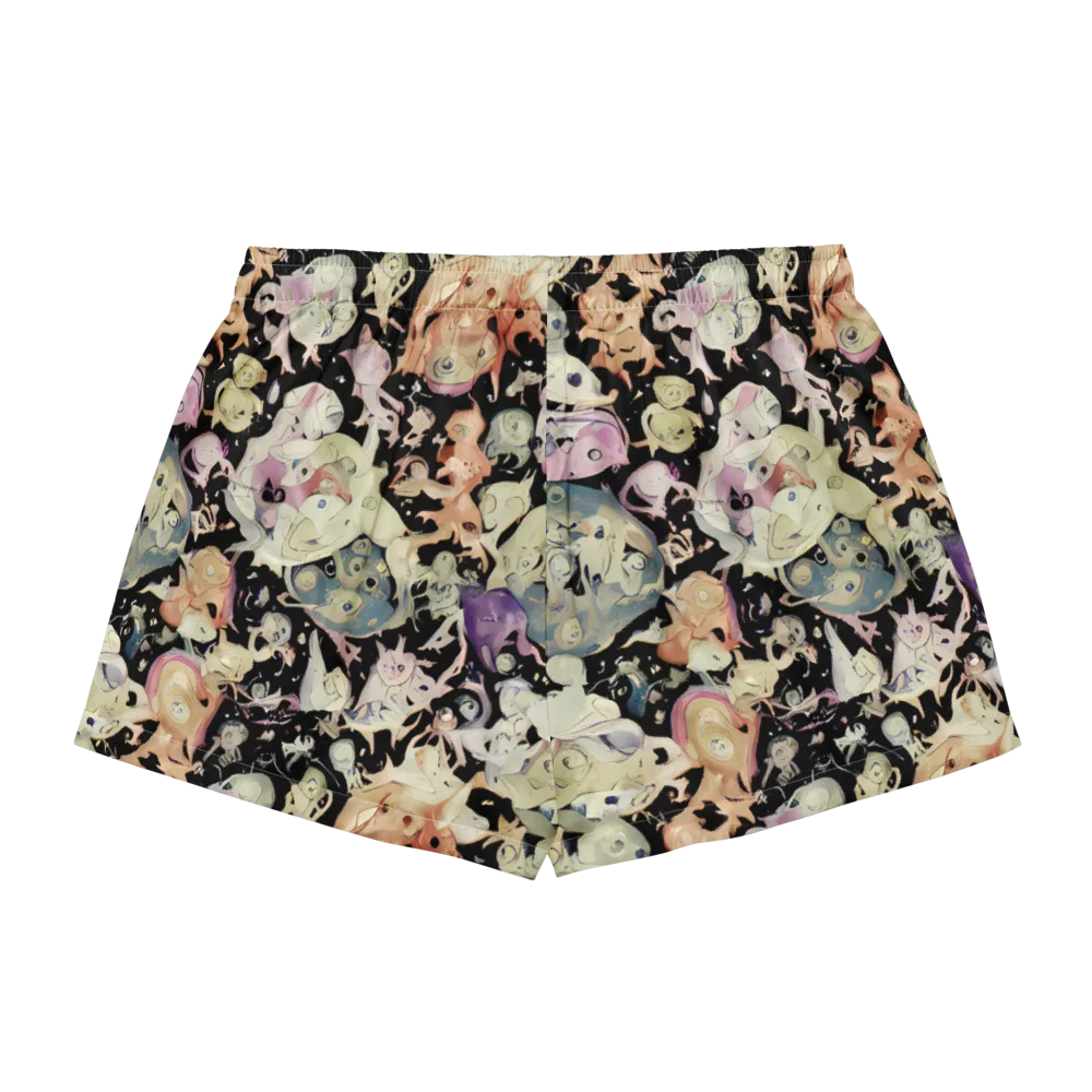 Dream Frog Parade on Women's Pajama Shorts — Back