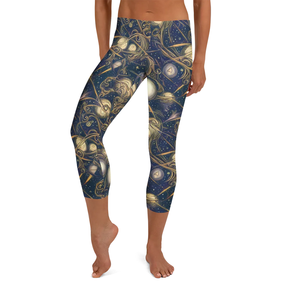 Orbital Baroque on Capri Leggings — Front