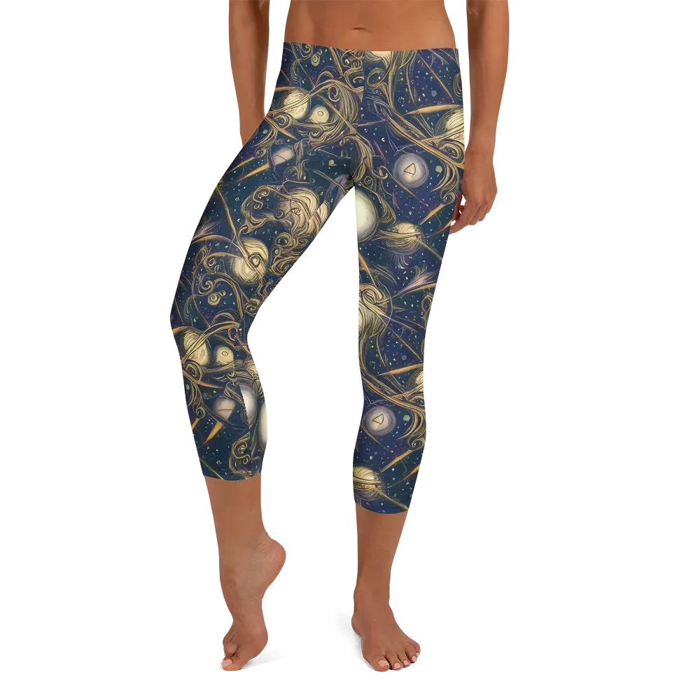 Orbital Baroque on Capri Leggings — Front
