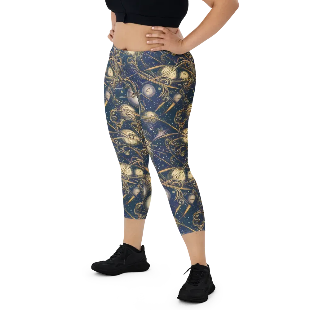 Orbital Baroque on Capri Leggings — Front