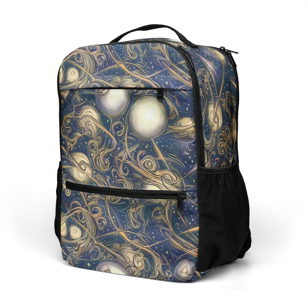 Orbital Baroque on Utility Backpack — Left Front