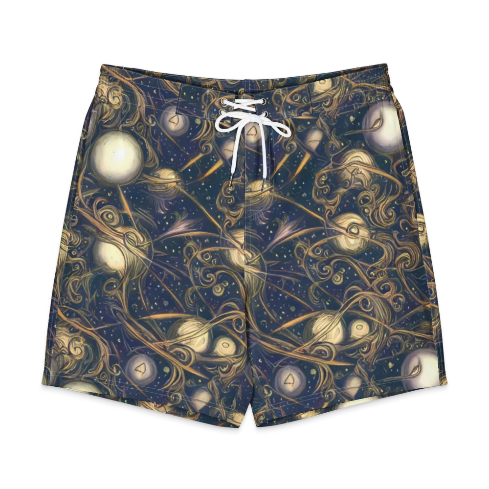 Orbital Baroque on Men's Board Shorts — Front