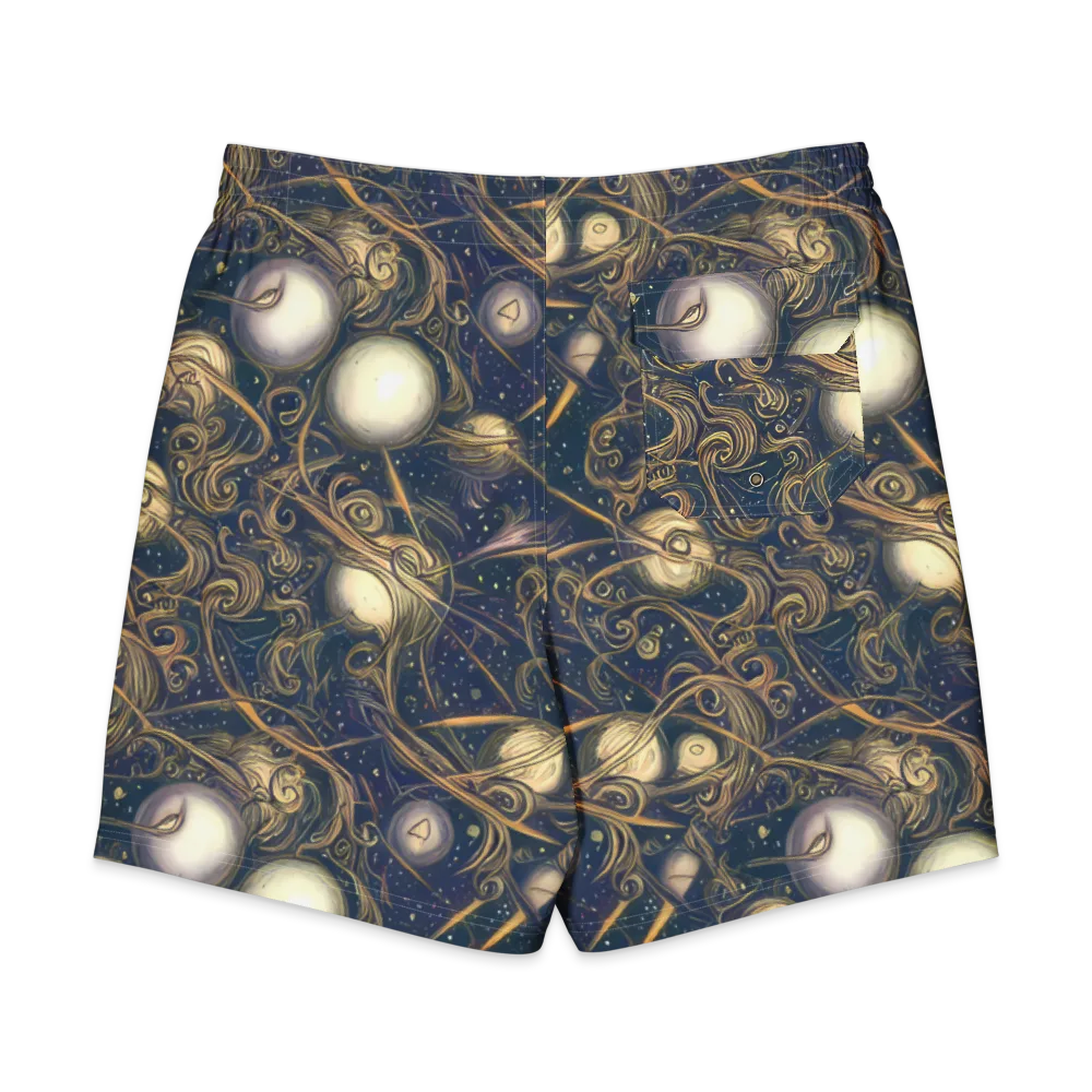 Orbital Baroque on Men's Board Shorts — Back