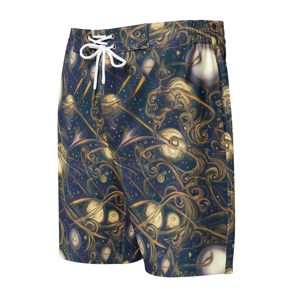 Orbital Baroque on Men's Board Shorts — Front