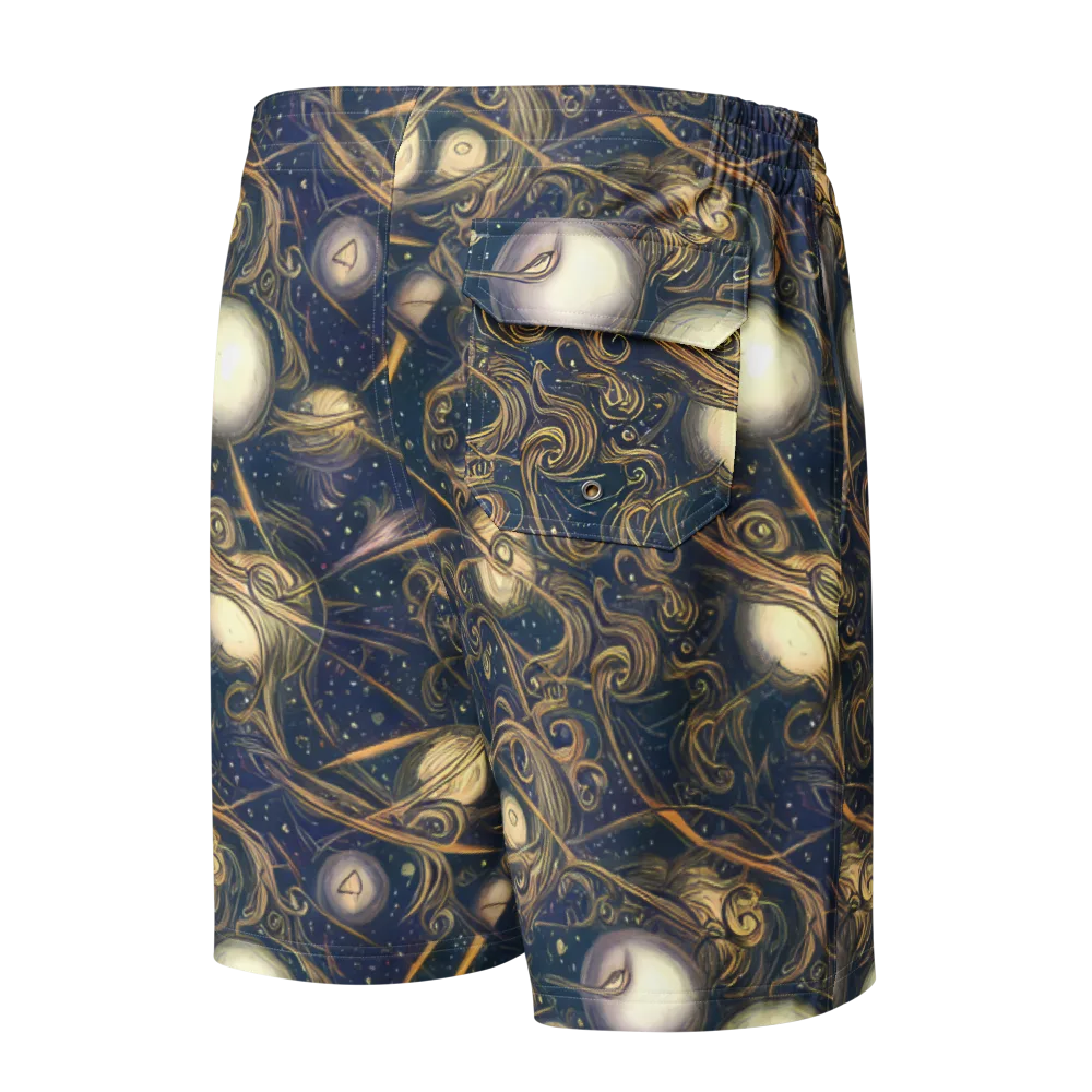 Orbital Baroque on Men's Board Shorts — Back