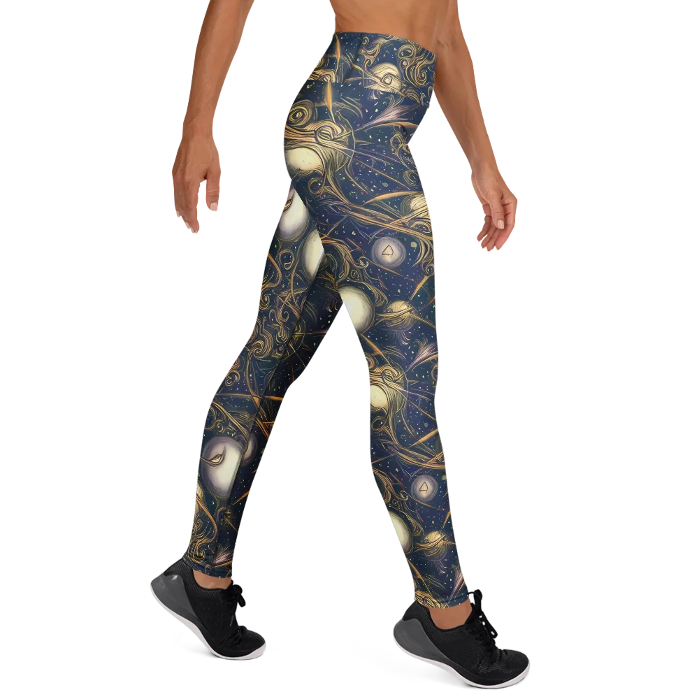 Orbital Baroque on Yoga Leggings — Right