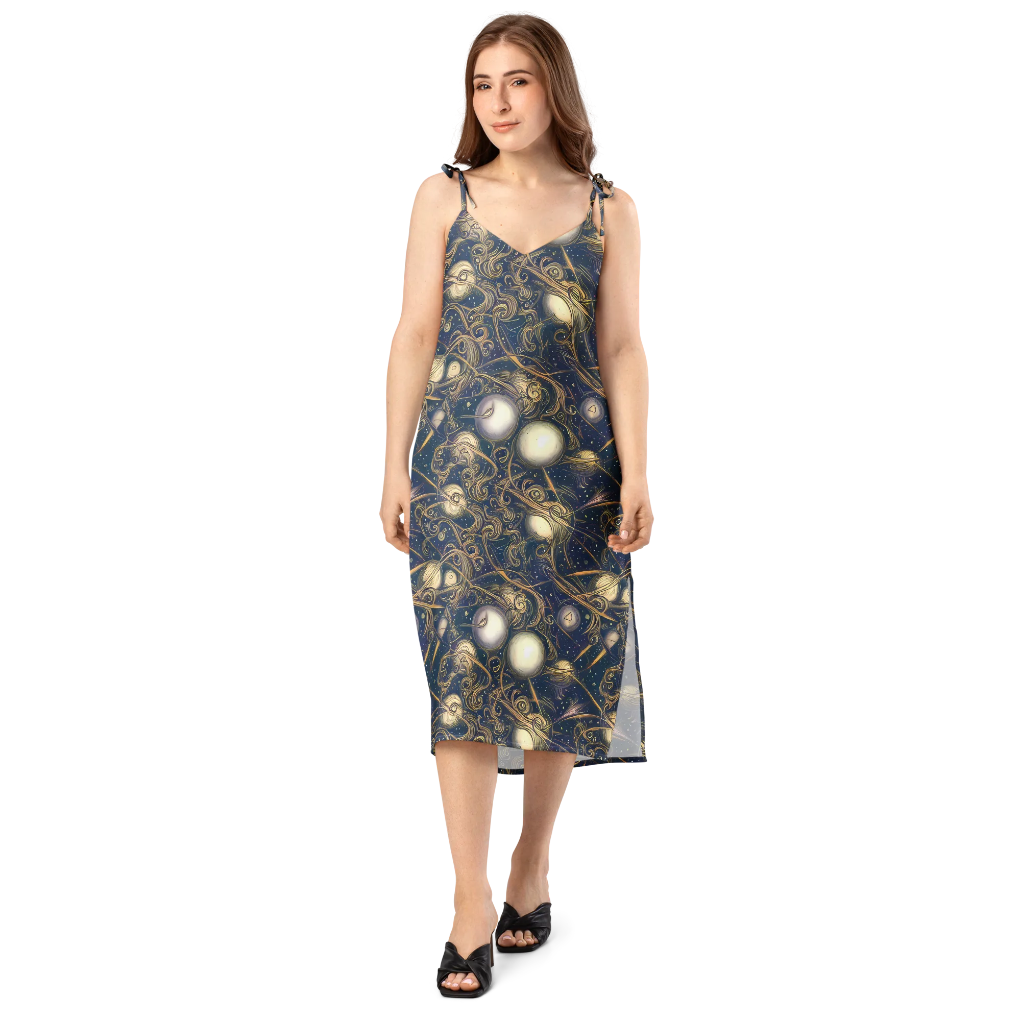Orbital Baroque on Slip Dress — Front