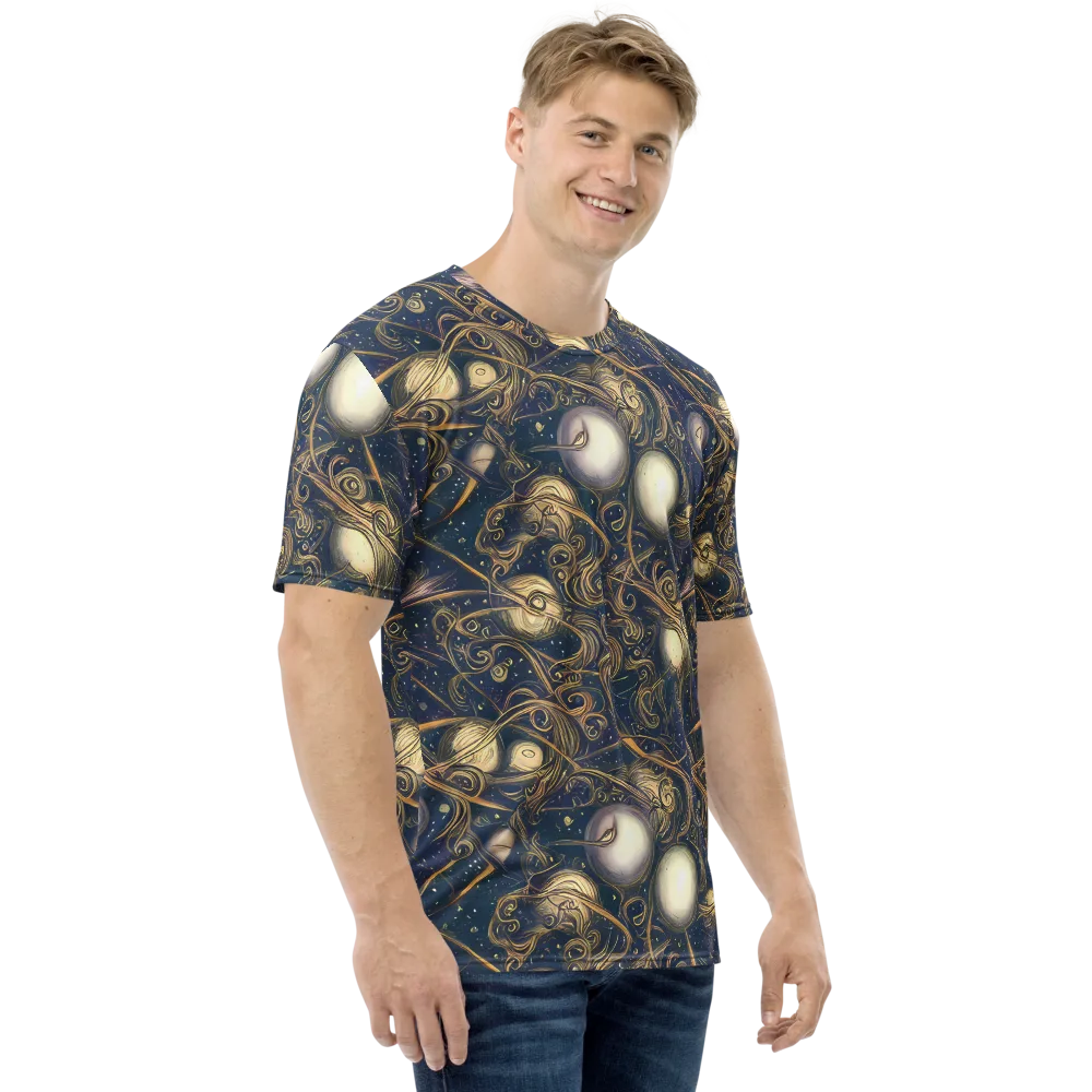 Orbital Baroque on Men's Crew Neck T-Shirt — Right
