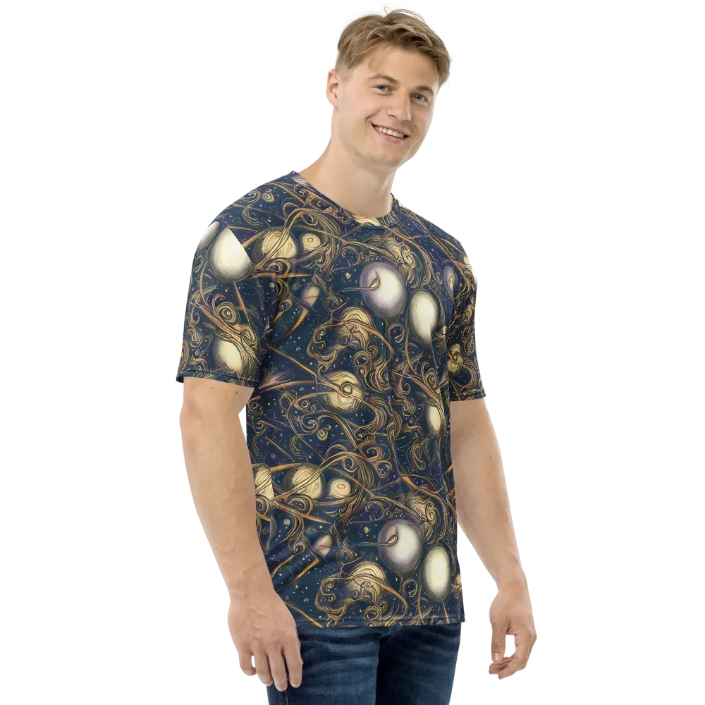 Orbital Baroque on Men's Crew Neck T-Shirt — Right