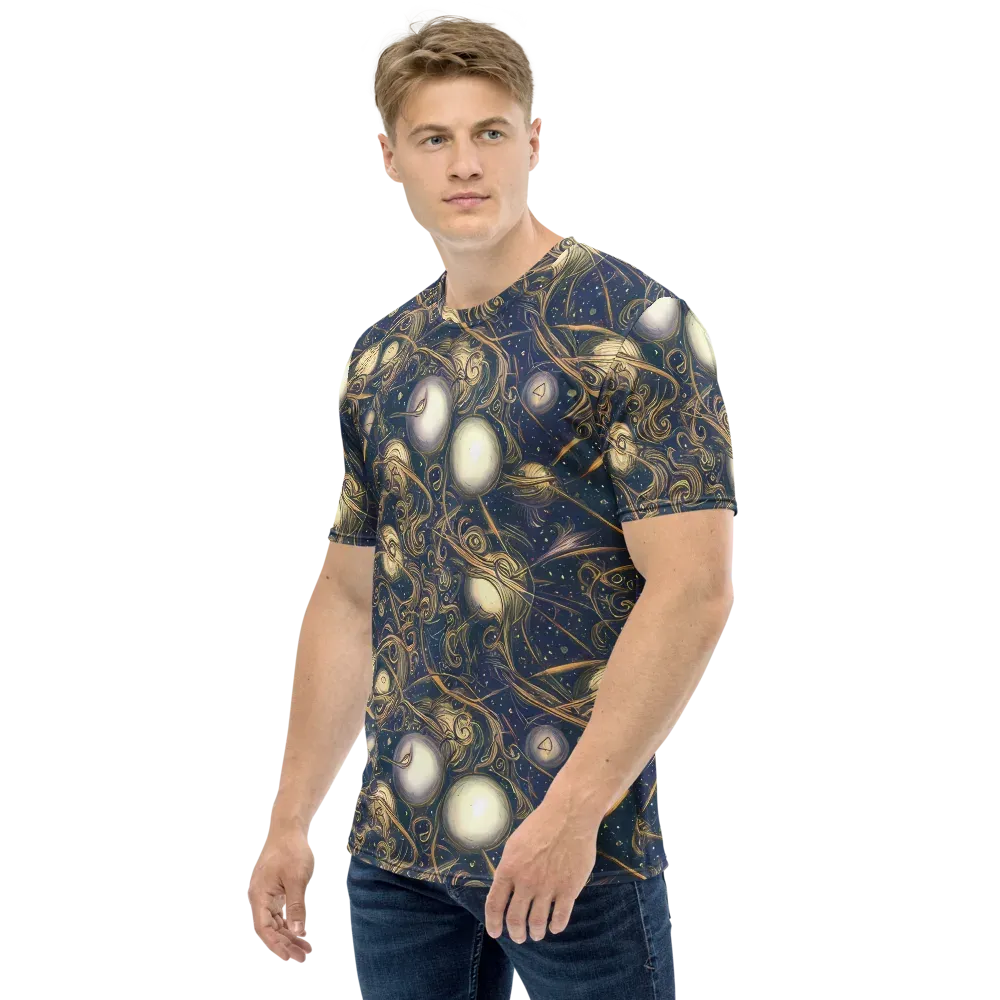 Orbital Baroque on Men's Crew Neck T-Shirt — Left
