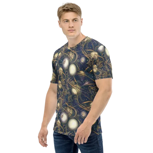 Orbital Baroque on a Men's Crew Neck T-Shirt