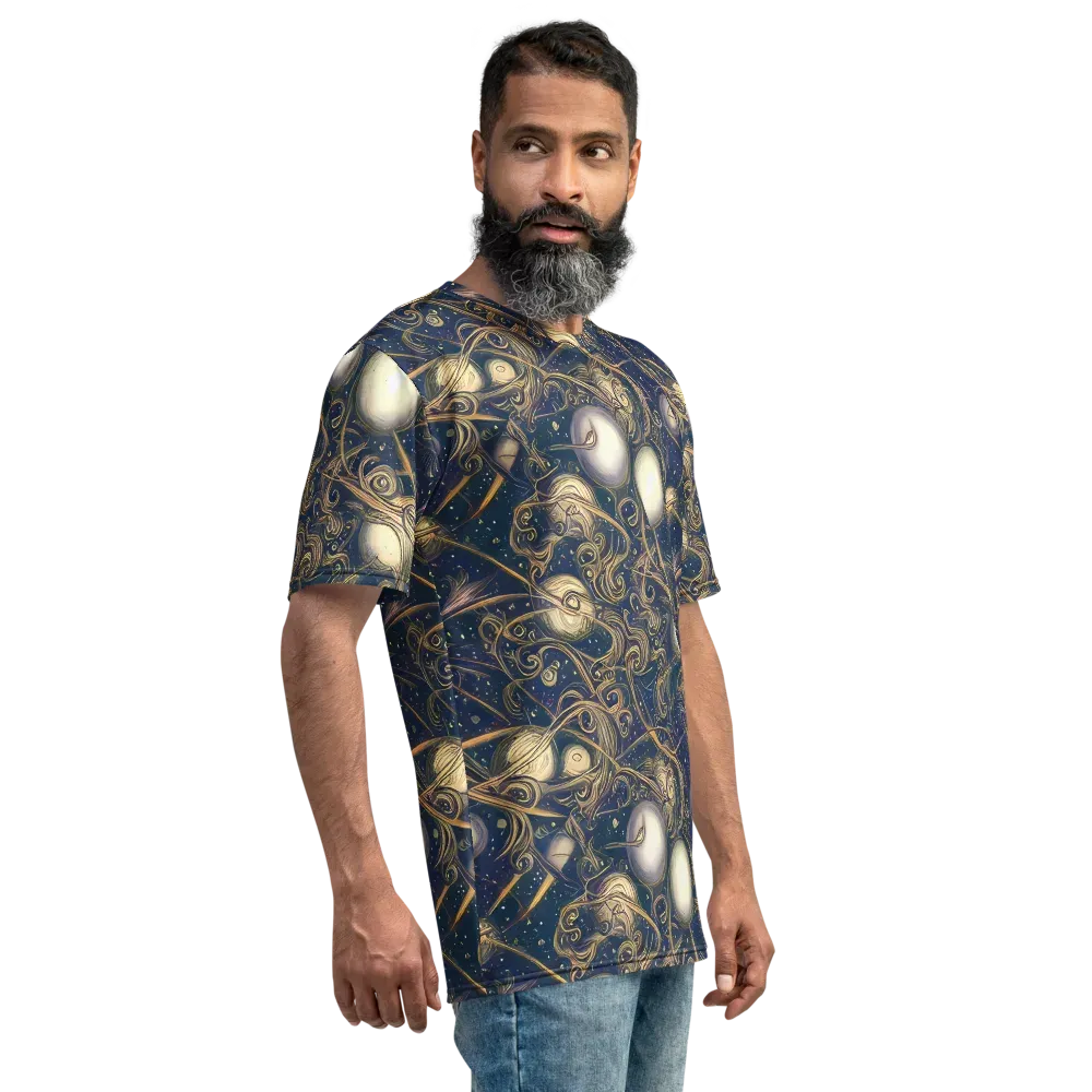 Orbital Baroque on Men's Crew Neck T-Shirt — Right