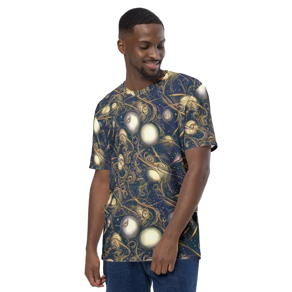 Orbital Baroque on Men's Crew Neck T-Shirt — Left