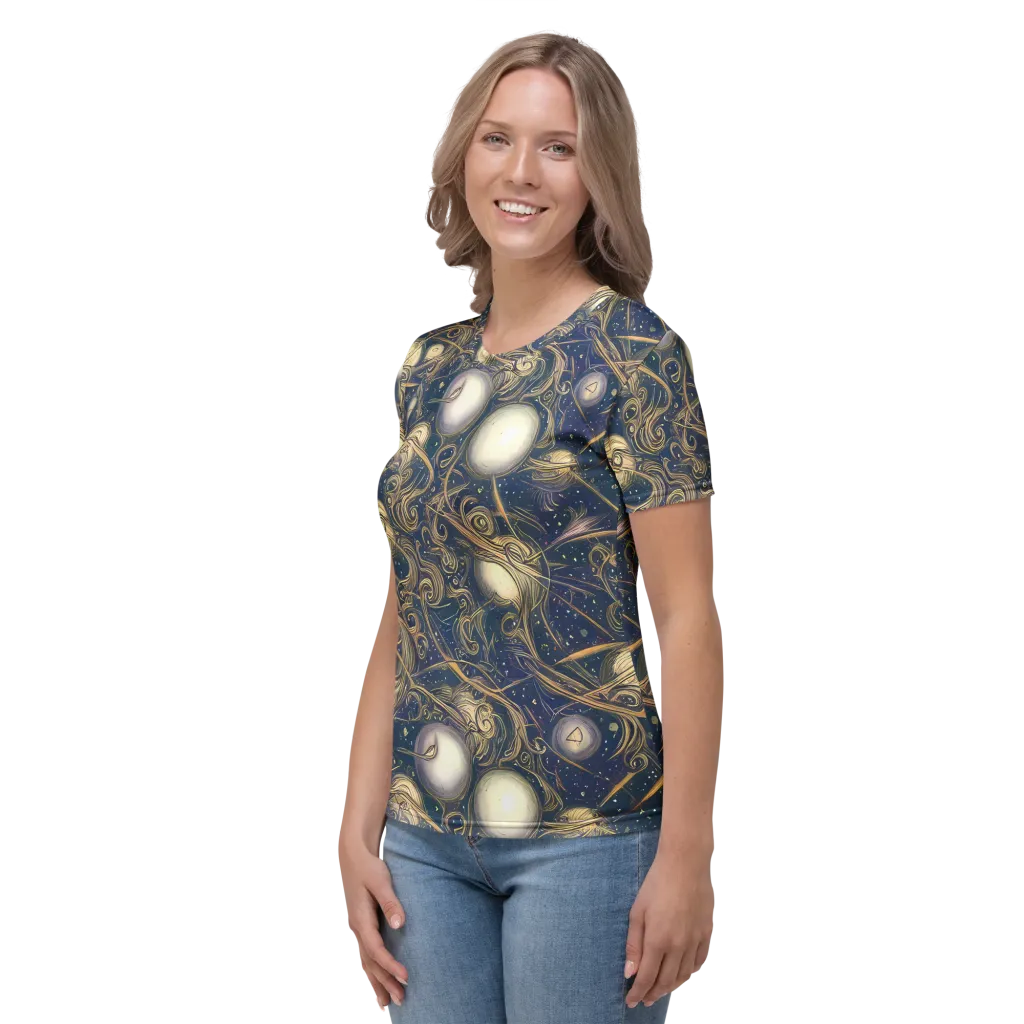 Orbital Baroque on Women's Crew Neck T-Shirt — Left
