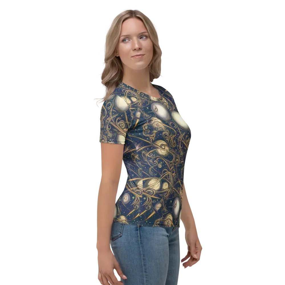 Orbital Baroque on Women's Crew Neck T-Shirt — Right